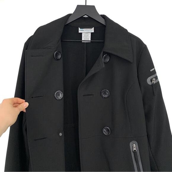 FREE COUNTRY Softshell Parka Coat Black L - Picture 6 of 13
